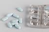 An image showing blue pills
