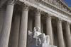 Supreme Court Building in Washington, DC - close-up of 'Equal justice under law'