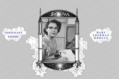 An illustrated portrait of Mary Sherman Morgan