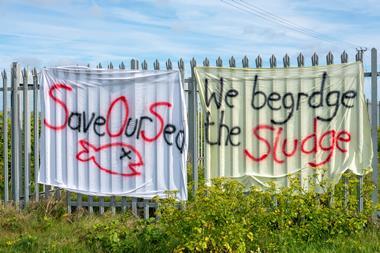 Environmental protest from fishermen