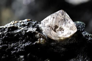 An image showing a raw diamond